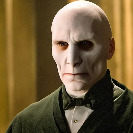 Prompt: Voldemort played by the actor Leonardo di Caprio, movie still