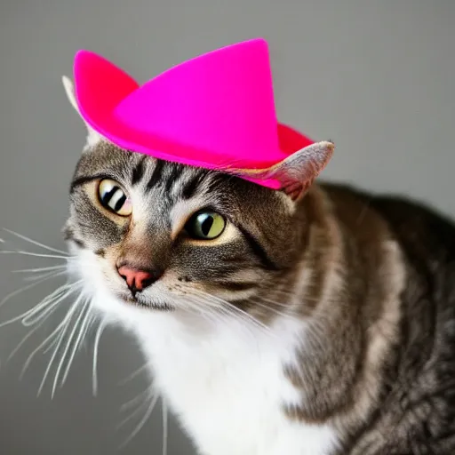 Image similar to a cat in a hat wearing a tutu