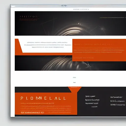 Prompt: Personal portfolio website design for a physicist with warm colors