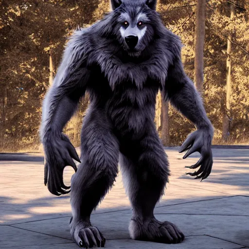 Prompt: cute handsome cuddly werewolf from van helsing unreal engine hyperreallistic render 8k character concept art masterpiece