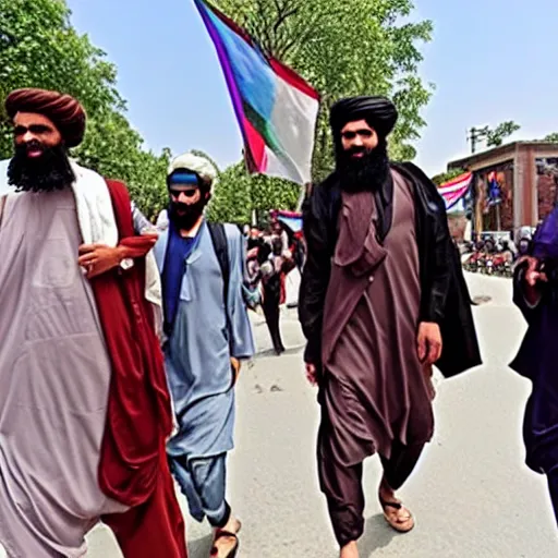 Image similar to taliban at gay pride