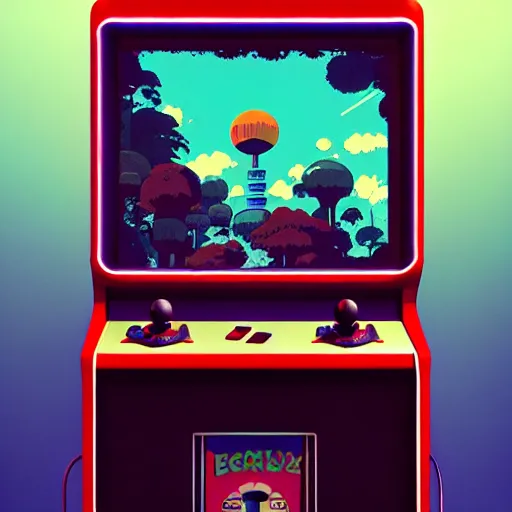 Prompt: retro arcade cabinets moody::alejandro jodorowsky, studio ghibli, beeple and James Gilleard and Justin Gerard :: ornate, dynamic, particulate, intricate, elegant, highly detailed, centered, artstation, smooth, sharp focus, octane render, 3d