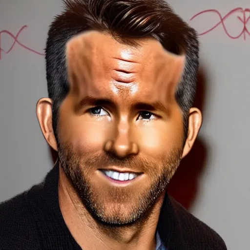 Image similar to ryan reynolds morphed with a pickle