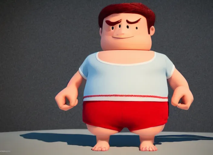 Image similar to captain underpants ( cartoon ) as a real person, 8 k, high definition, photo realistic, octane render