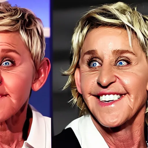 Prompt: ellen degeneres as a monster