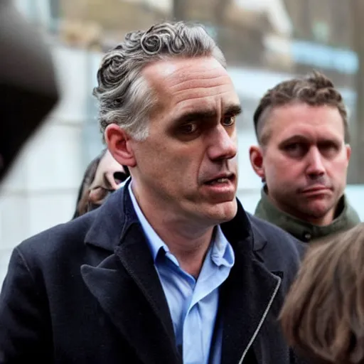 Prompt: Jordan peterson crying