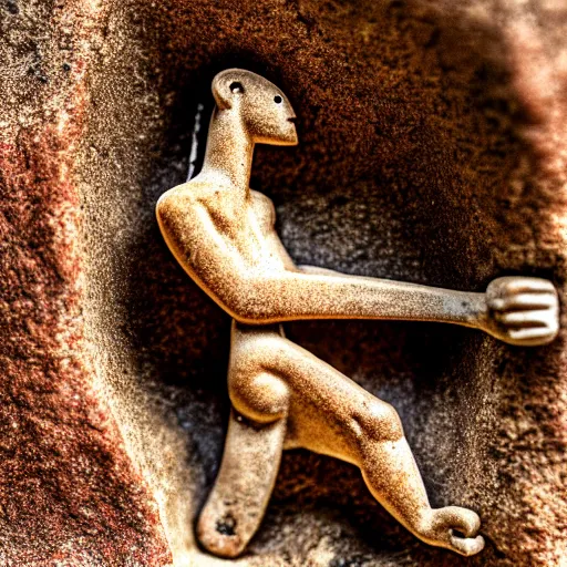 Image similar to macro of paleolithic figurine