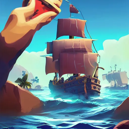 Image similar to painting jack the pirate on sea of thieves game avatar hero smooth face median photoshop filter cutout vector behance hd by jesper ejsing, by rhads, makoto shinkai and lois van baarle, ilya kuvshinov, rossdraws, illustration, art by ilya kuvshinov and gustav klimt