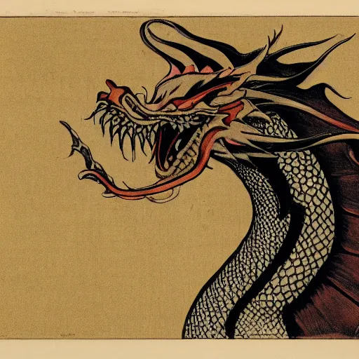 Image similar to the head of a dragon, oriental