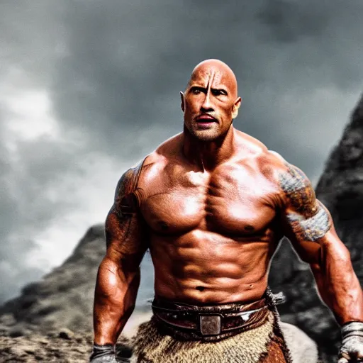 Prompt: Dwayne Johnson as a Viking 8k Quality