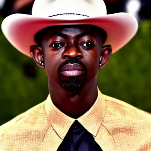 Prompt: lil nas x at the 2023 met gala