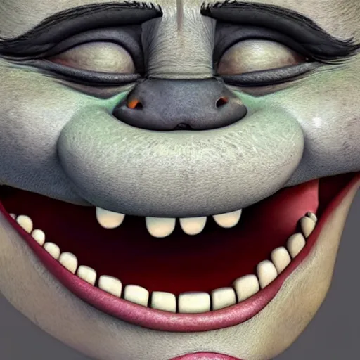 Prompt: realistic, hyperdetailed photo of the troll face meme
