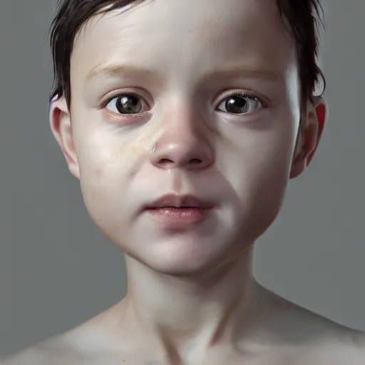 Image similar to hyperrealistic mixed media image of baby stewart griffin, stunning 3 d render inspired art by greg rutkowski and xiang duan and thomas eakes, perfect facial symmetry, immaculate complexion, realistic, highly detailed attributes and atmosphere, dim volumetric cinematic lighting, 8 k octane detailed render, post - processing, masterpiece,