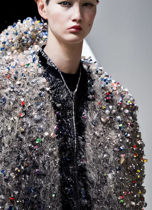 Image similar to hyperrealistic and heavy detailed balenciaga runway show of pinhead, leica sl 2 5 0 mm, vivid color, high quality, high textured, real life