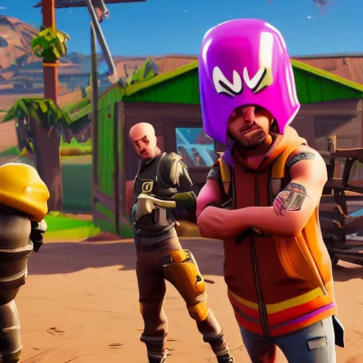 Image similar to jesse pinkman in fortnite