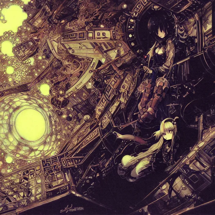 Prompt: Albedo from overlord, mamimi samejima, psychedelic background, epcot, inside a space station, eye of providence, female anime character, Lain, uwu, uwu, Luminism, Tomas Sanchez, Romanticism, Ayami Kojima, Amano, Karol Bak, Greg Hildebrandt. art by Takato Yamamoto. masterpiece, surrealism, by John William Waterhouse Beksinski Finnian MacManus Ruan Jia, uwu Hi-Fructose, Artstation, HD, HDR, High Resolution, 1024x1024, technological rings, giygas, demon souls, bloodborne boss