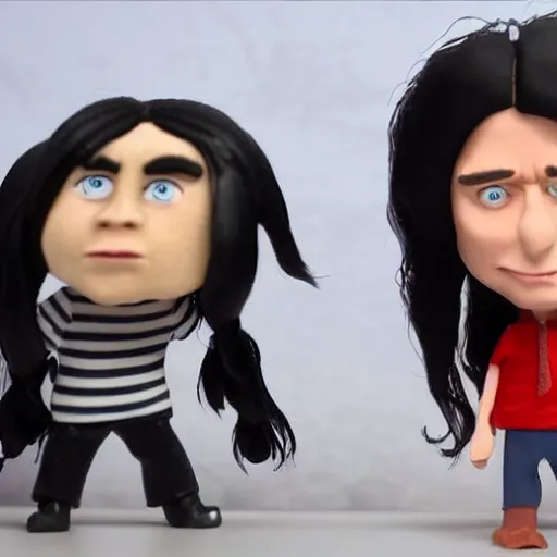 Image similar to Tommy Wiseau The Room in stop motion in the style of Laika