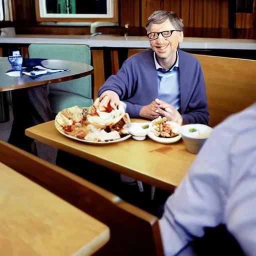 Image similar to bill gates eating lunch