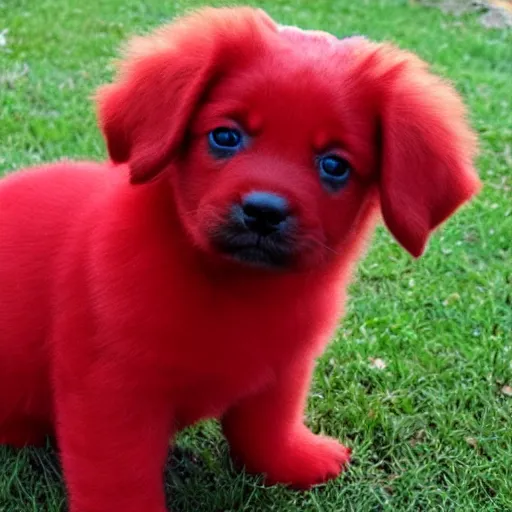 Image similar to adorable crimson puppy