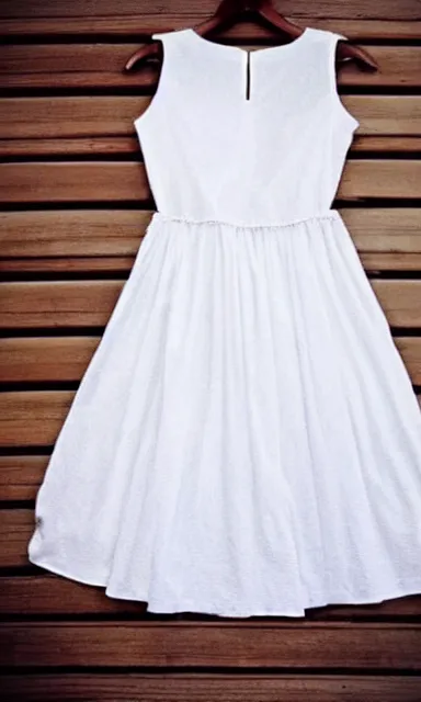 Prompt: a beautiful white summer dress, concept image, product image, trending on pintrest