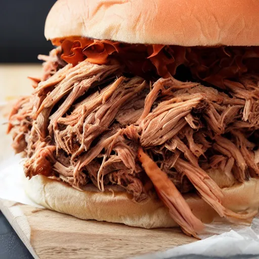 Image similar to monster that looks like a pulled pork sandwich