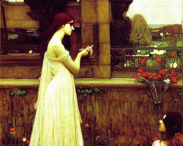 Prompt: john william waterhouse