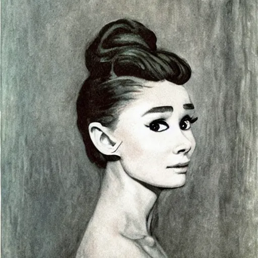 Image similar to audrey hepburn art by auguste rodin