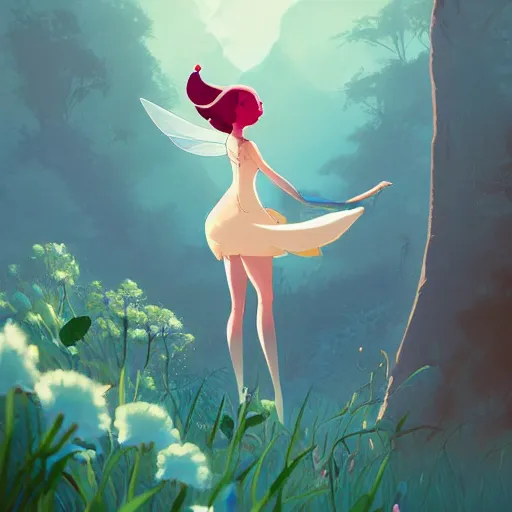 Image similar to a beutiful fairy, poetic setting, dreamlike, artstation, elegant, highly detailed, digital painting, concept art, smooth, sharp focus, illustration, art by don bluth and michel ocelot and makoto shinkai and tom whalen and atey ghailan and akihiko yoshida