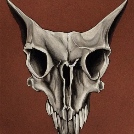 Prompt: jackal skull