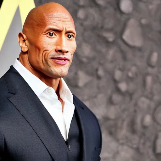 Prompt: Dwayne Johnson with a tiny head