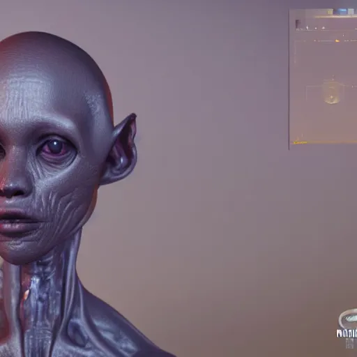 Prompt: the first human being created by aliens, cinematic, detailed, 8 k, unreal engine 5