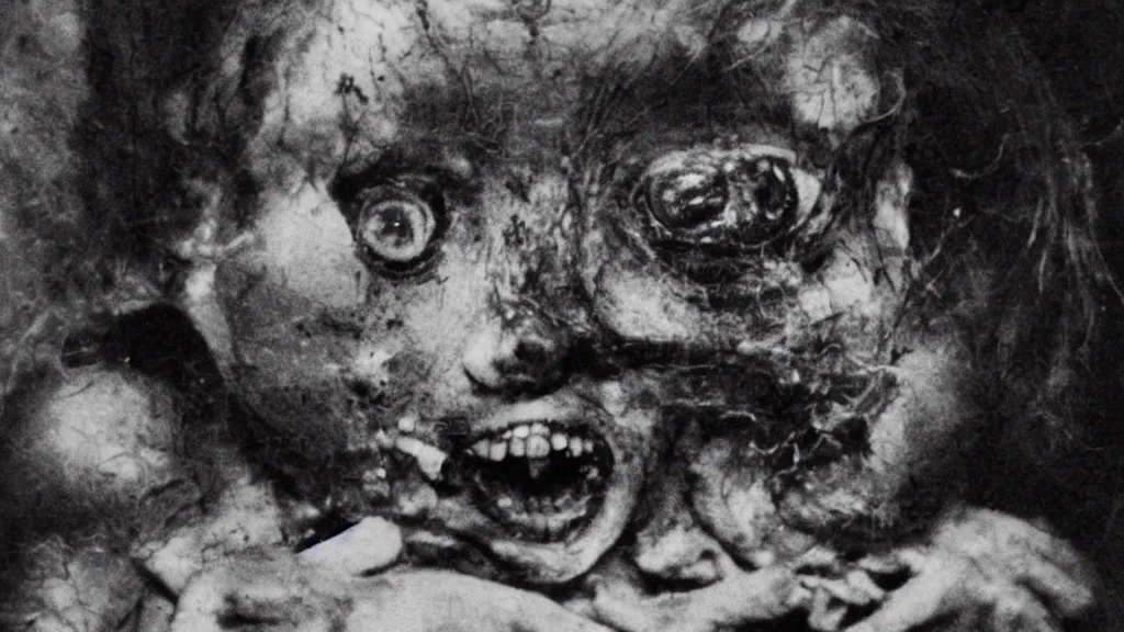 Image similar to the first digital recordings of a human nightmare very disturbing photographs very detailed
