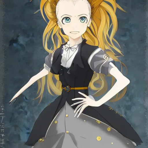 Image similar to portrait of marie curie, anime fantasy illustration by tomoyuki yamasaki, kyoto studio, madhouse, ufotable, trending on artstation