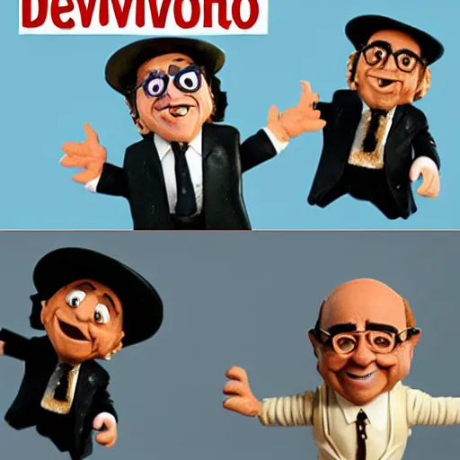 Image similar to claymation of danny devito