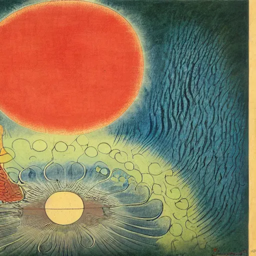 Prompt: angelic radiating fantastic shallows angle betta mayonnaise geyser machine, by katsushika hokusai and paul klee and richard dadd, speedpainting, oil on canvas, fine art