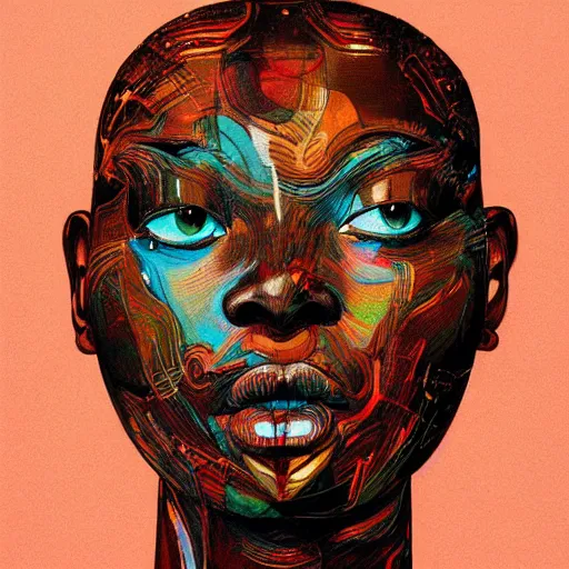 Image similar to medium portrait soft light painted by james jean and erik jones and conrad roset, inspired by shaka zulu science fiction, smooth face feature, intricate oil painting, sharp high detail illustration, - c 1 2