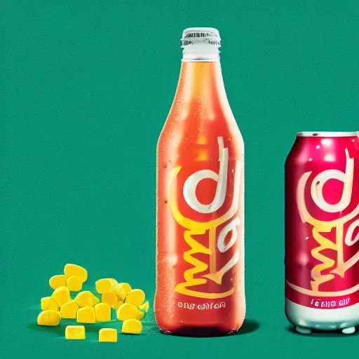 Image similar to a softdrink bottle labelled conk, marketing photo