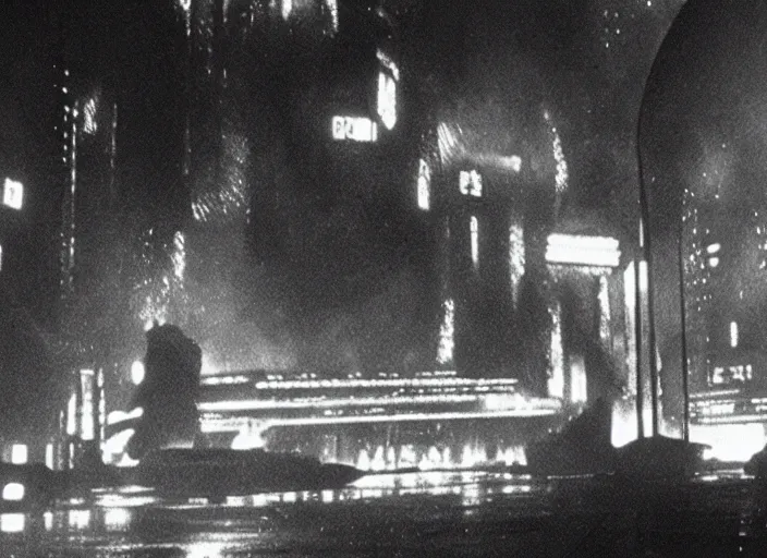 Image similar to scene from the 1934 film blade runner