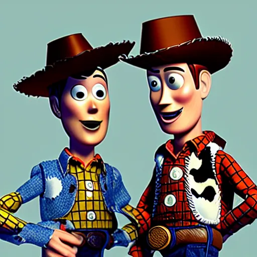 Image similar to woody from toy story as a punk rocker