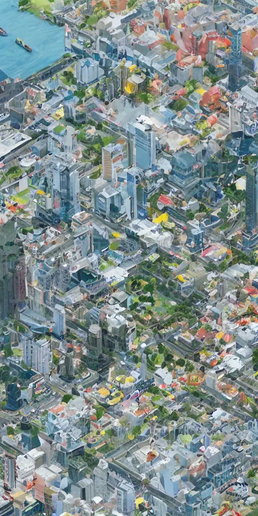 Image similar to New York in SimCity2000 style. isometric. retro. pixelart. maxis.