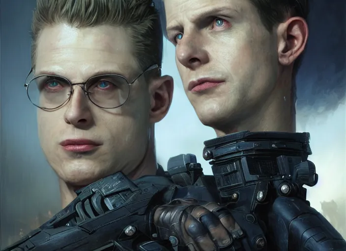 Image similar to highly detailed portrait of anthony starr as albert wesker, in resident evil, stephen bliss, 8 k, unreal engine, fantasy art by greg rutkowski, loish, rhads, ferdinand knab, makoto shinkai and lois van baarle, ilya kuvshinov, rossdraws, tom bagshaw, global illumination, radiant light, detailed and intricate environment