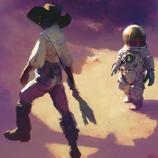 Image similar to space cowboy by craig mullins