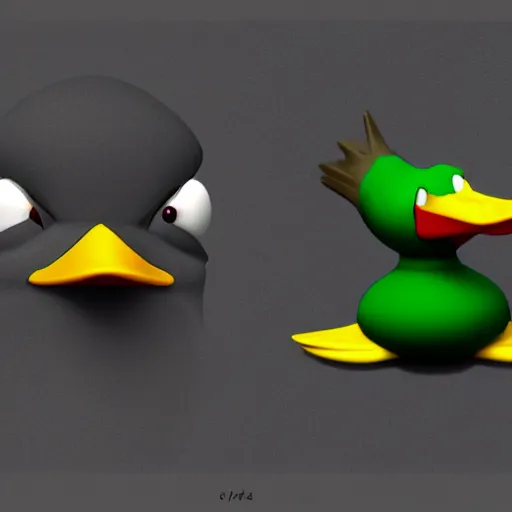 Prompt: 3 d realistic duckula