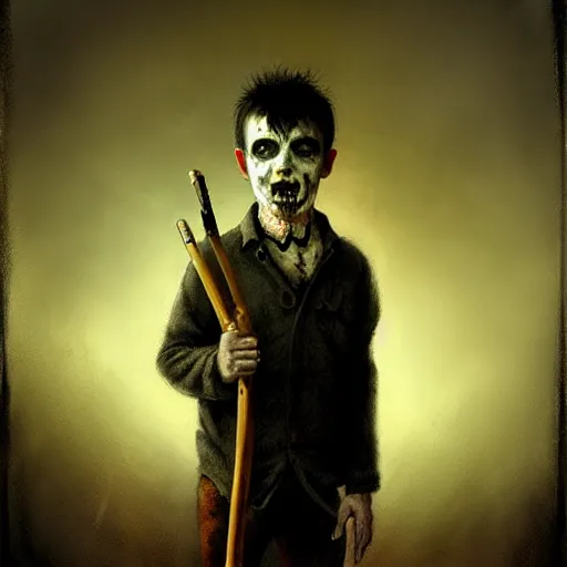 Image similar to young morrisey as a zombie, 7 days to die zombie, fine art, award winning, intricate, elegant, sharp focus, cinematic lighting, rimlight, digital painting, 8 k concept art, art by z. w. gu, art by brom, art by michael hussar, 8 k