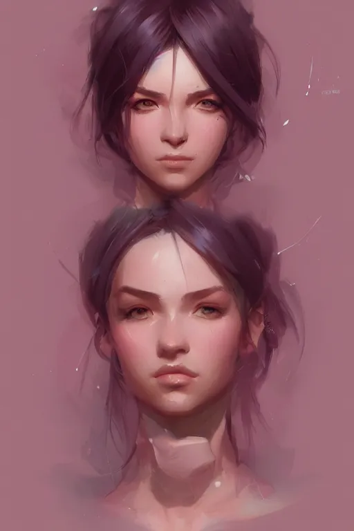 Image similar to 3 / 4 portrait, soft, pink, artgerm and and greg rutkowski, trending on artstation