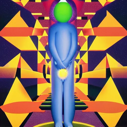 Prompt: universe by shusei nagaoka, kaws, david rudnick, oil on canvas, bauhaus, surrealism, neoclassicism, renaissance, hyper realistic, pastell colours, cell shaded, 8 k - h 7 0 4