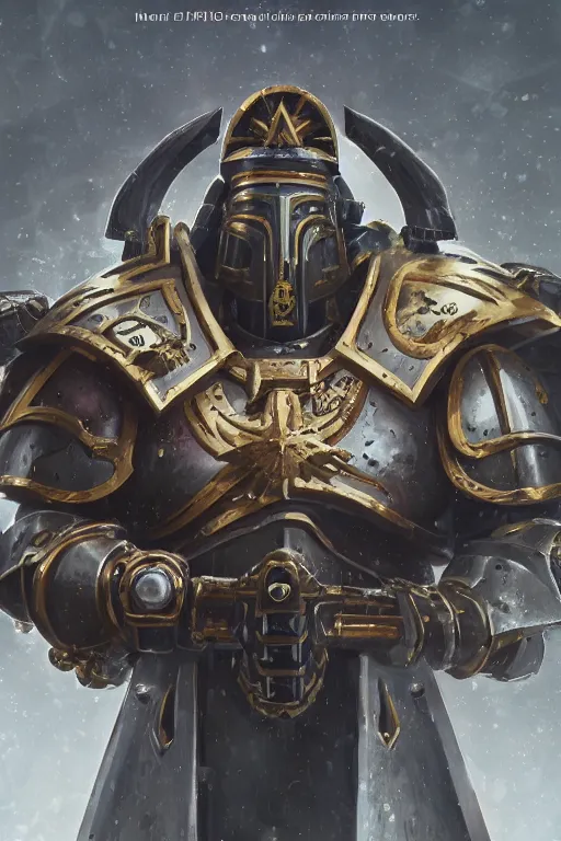 Image similar to armor portrait heros warhammer 4 0 k horus heresy fanart - the primarchs emperor by johannes helgeson animated with vfx concept artist & illustrator global illumination ray tracing hdr fanart arstation zbrush central hardmesh 8 k octane renderer comics stylized