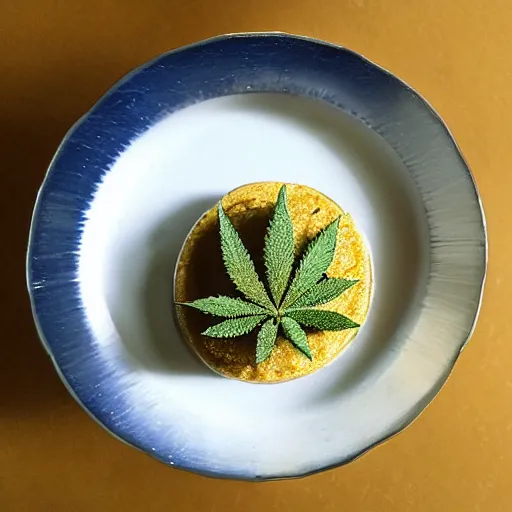 Image similar to cannabis dessert minimalist style