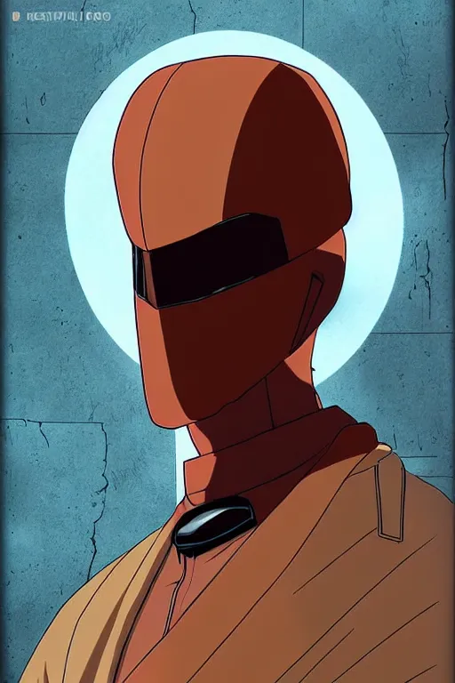 Image similar to portrait Anime as Walter Joseph Kovacs (Rorschach), fictional antihero in the graphic novel limited series Watchmen, cute-fine-face, brown-red-hair pretty face, realistic shaded Perfect face, fine details. Anime. realistic shaded lighting by Ilya Kuvshinov katsuhiro otomo ghost-in-the-shell, magali villeneuve, artgerm, rutkowski, WLOP Jeremy Lipkin and Giuseppe Dangelico Pino and Michael Garmash and Rob Rey