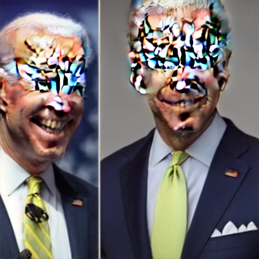 Prompt: mike wazzowski and joe biden